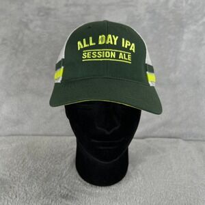 Founders All Day IPA Trucker Hat Green Craft Beer Brewery Mesh Snapback Cap